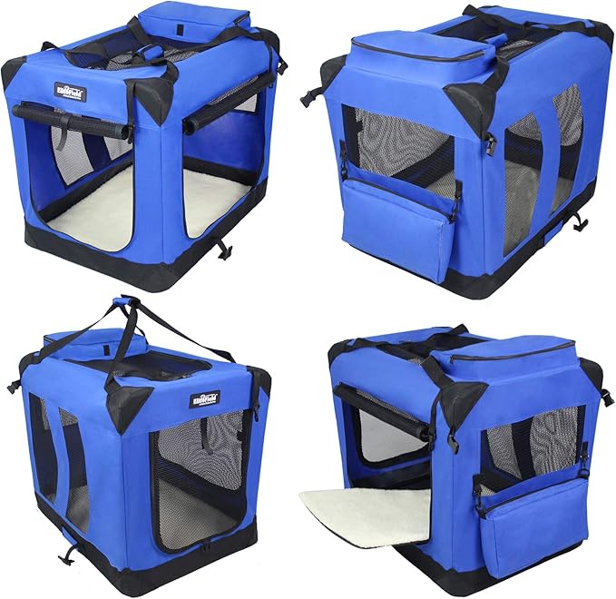 EliteField 3-Door Folding Soft Dog Crate - Image 3