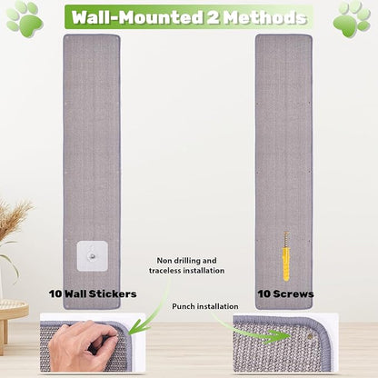 Natural Sisal Cat Scratcher Mat, Wall Scratcher Carpet, Cat Climbing Wall - Image 7