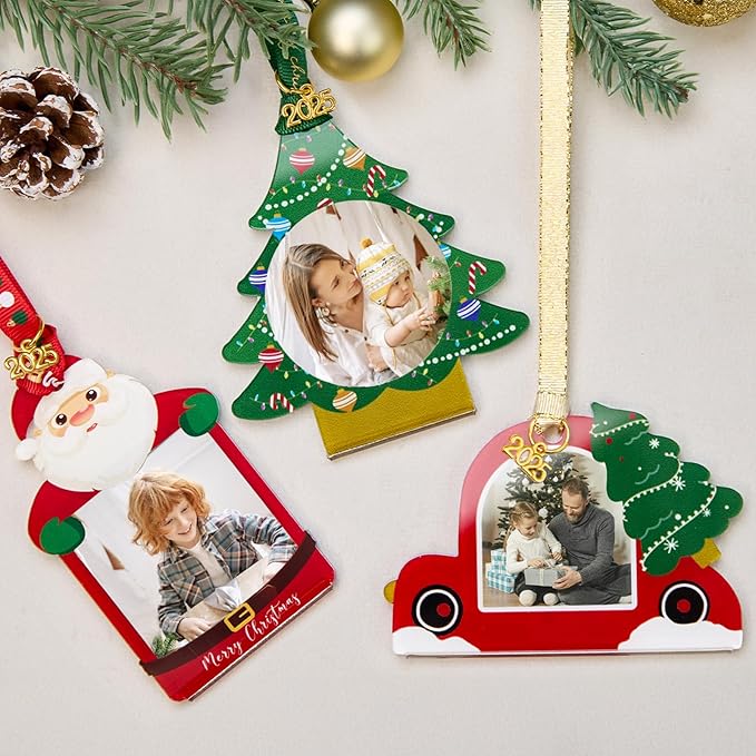 UNIQOOO Santa Claus Christmas Acrylic Picture Frame Ornaments - Image 9
