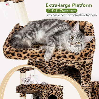 Globlazer Heavy Duty Cat Trees for Large Cats, Sturdy 72in Maine Coon Cat Tree - Image 3