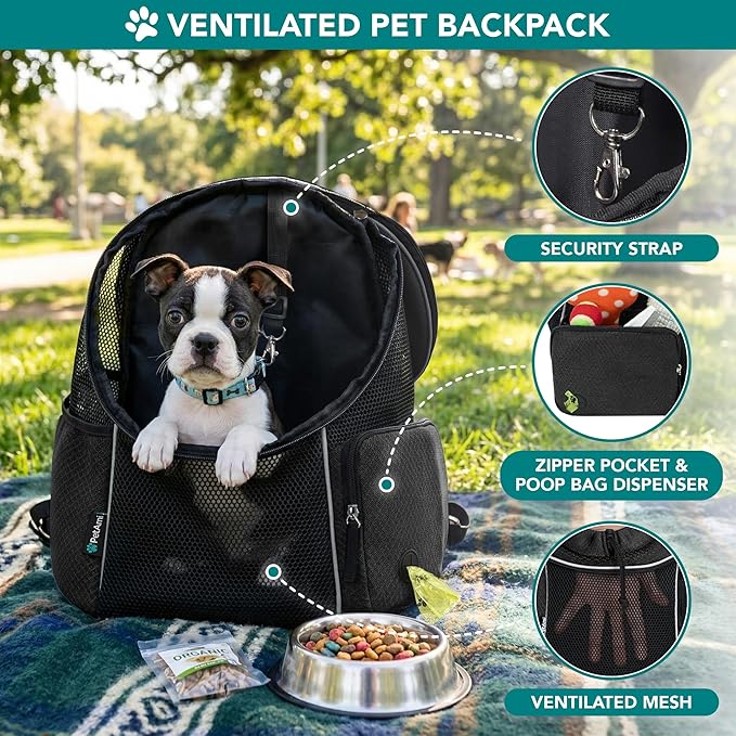 PetAmi Dog Carrier Backpack, Hands Free Front Pet Carrier - Image 4
