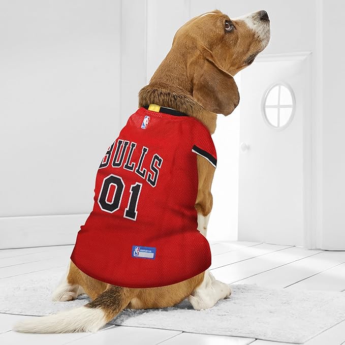 Pets First NBA CHICAGO BULLS DOG Jersey, X-Small - Image 3