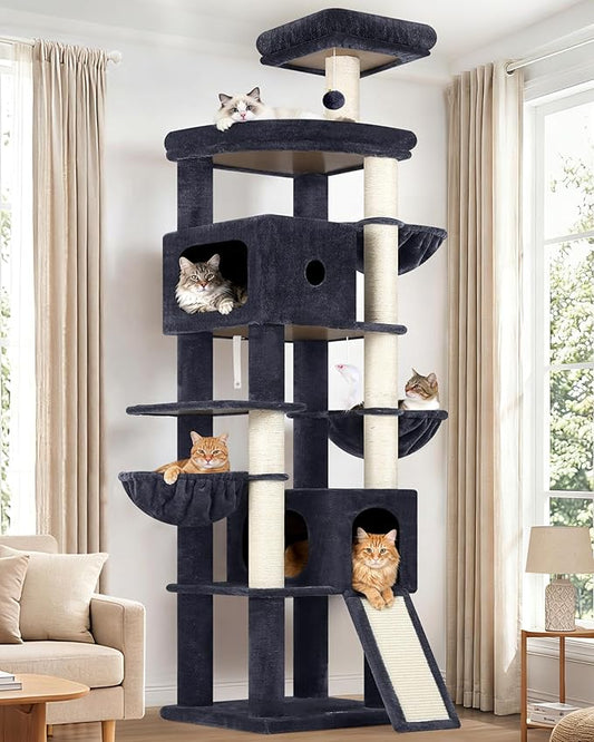 Globlazer 83in Heavy Duty Cat Tree, Giant Cat Tower by Globlazer