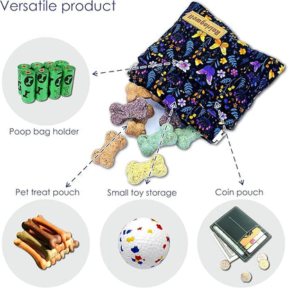 Raisingwell Dog Treat Pouch, Pocket Sized Pet Training Pouch, Cotton Fabric - Image 4
