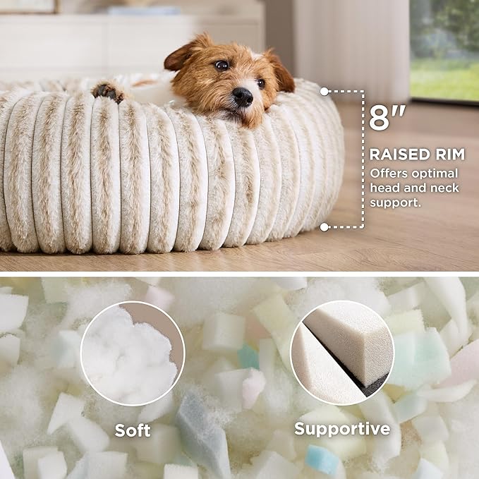 Bedsure ComfyFleece™ Donut Medium Dog Bed - Image 2