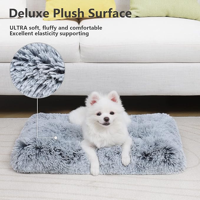 Vonabem Small Dog Bed Crate Pad 24 inch, Washable Puppy Bed, Soft Plush Pet - Image 2