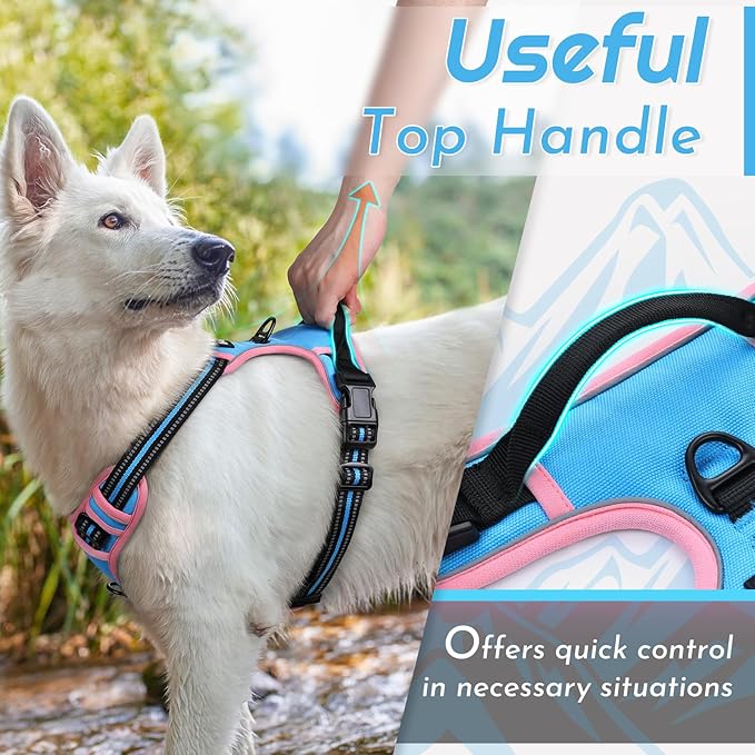 Eagloo Dog Harness for Large Dogs, No Pull Service Vest - Image 4