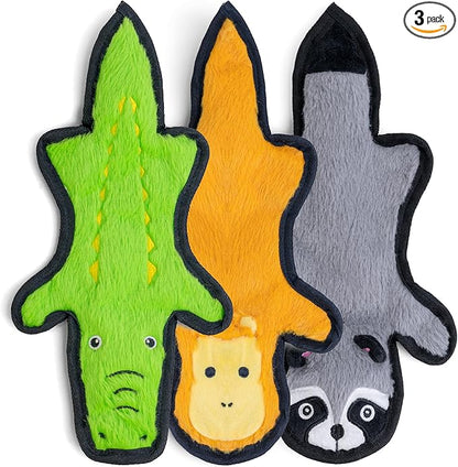 SHARLOVY No Stuffing Dog Toys Crinkle Squeaky, Long Lasting Chews by SHARLOVY