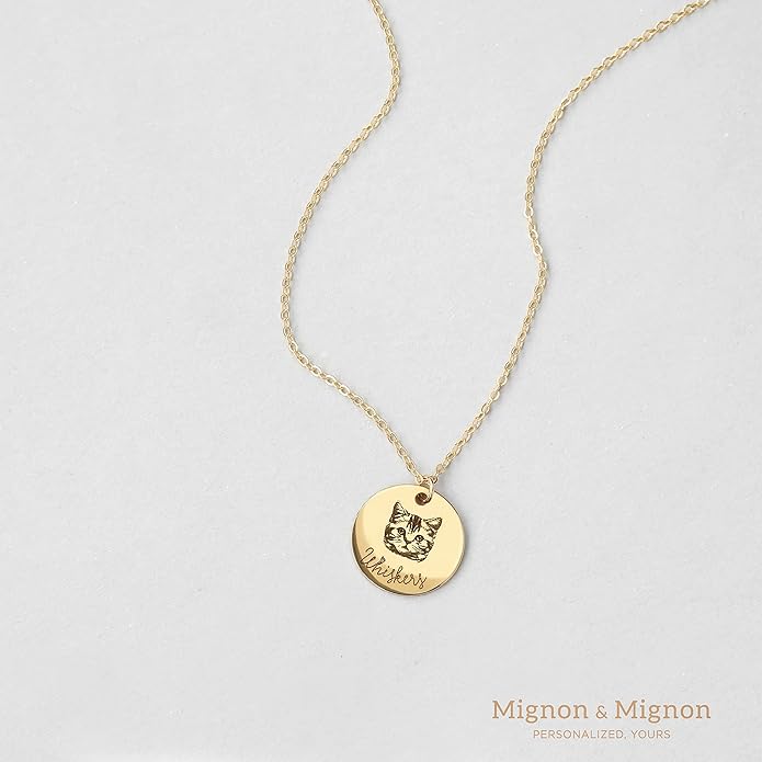 MignonandMignon Personalized Pet Portrait Necklace – Custom Jewelry Gift - Image 7