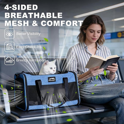 Pet Carrier Airline Approved, Soft Sided Cat Carrier - Image 4