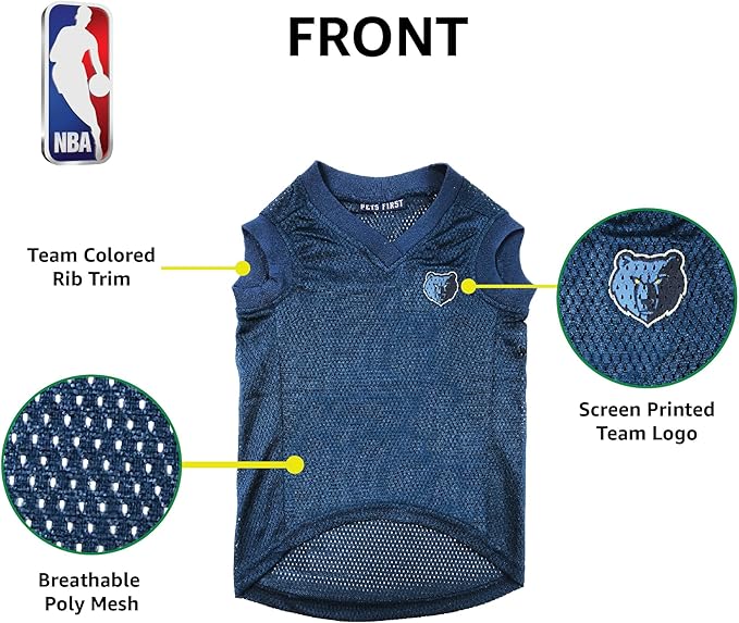 Pets First NBA MEMPHIS GRIZZLIES DOG Jersey, X-Large - Image 5