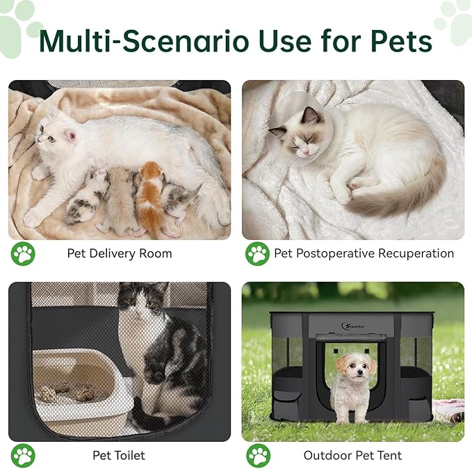 Dog Playpen, Cat Pet Puppy Pen, Portable Playpens - Image 3