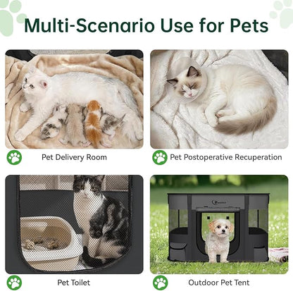 Dog Playpen, Cat Pet Puppy Pen, Portable Playpens - Image 3