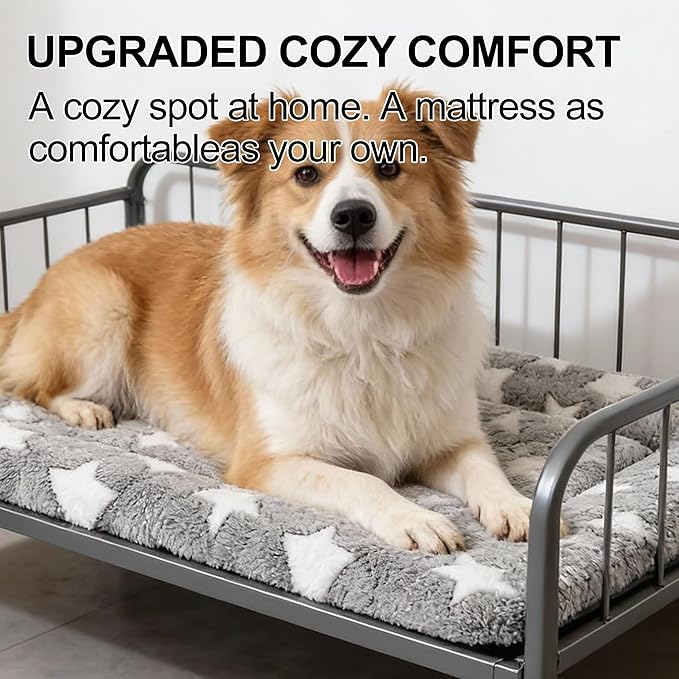 Dog Crate Mat, 4 Piece Reversible Pet Bed, Machine Washable, Small Dogs & Cats - Image 6