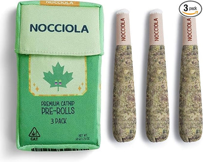 Nocciola 3 Pack Catnip Toys for Cats, Funny Cat Toys Filled by Nocciola