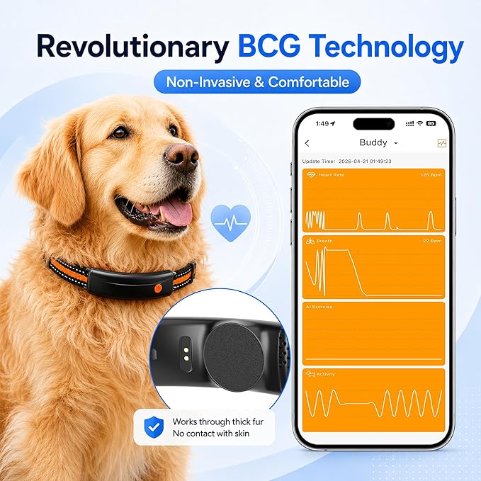 4G LTE GPS Pet Tracker & Virtual Fence, Real-Time Location, Heart Rate & - Image 5