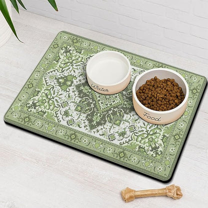 Pet Feeding Mat for Floors Waterproof Dog Mat for Food and Water Absorbent - Image 8