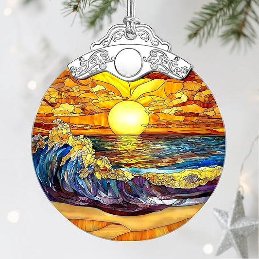 Stained Glass Ornament, Christmas Ornaments, Christmas Decorations by Jocidea
