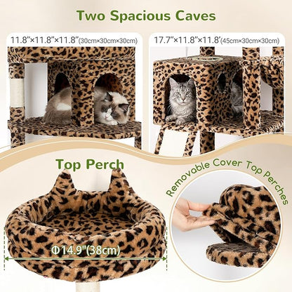 Globlazer Heavy Duty Cat Trees for Large Cats, Sturdy 72in Maine Coon Cat Tree - Image 4