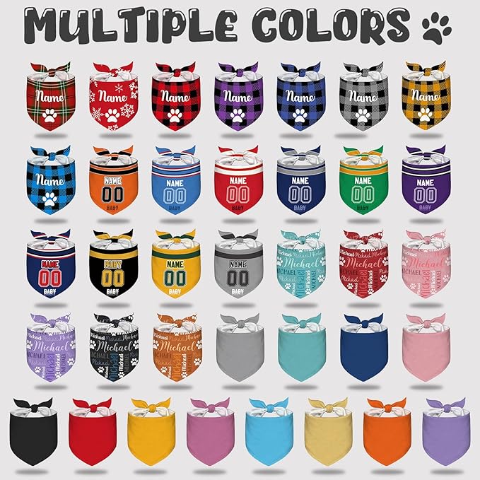 Custom Dog Bandana Personalized Dog Bandanas - Image 2