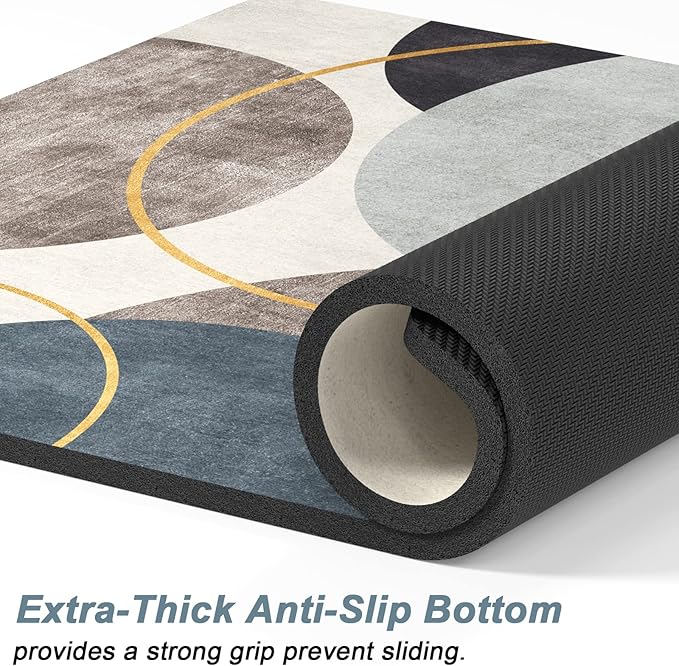 Rnivvi Dog Food Mat, Cute Anti-Slip Rubber Pet Feeding Rug Protect Floors - Image 4