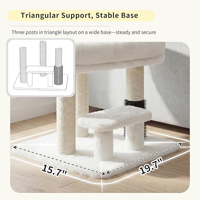 Heybly Cat Scratching Post, Small Cat Tree Tower - Image 6