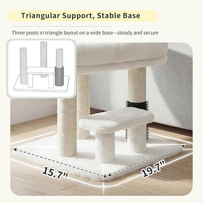 Heybly Cat Scratching Post, Small Cat Tree Tower - Image 6