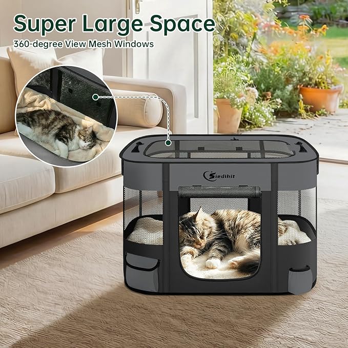 Dog Playpen, Cat Pet Puppy Pen, Portable Playpens - Image 7