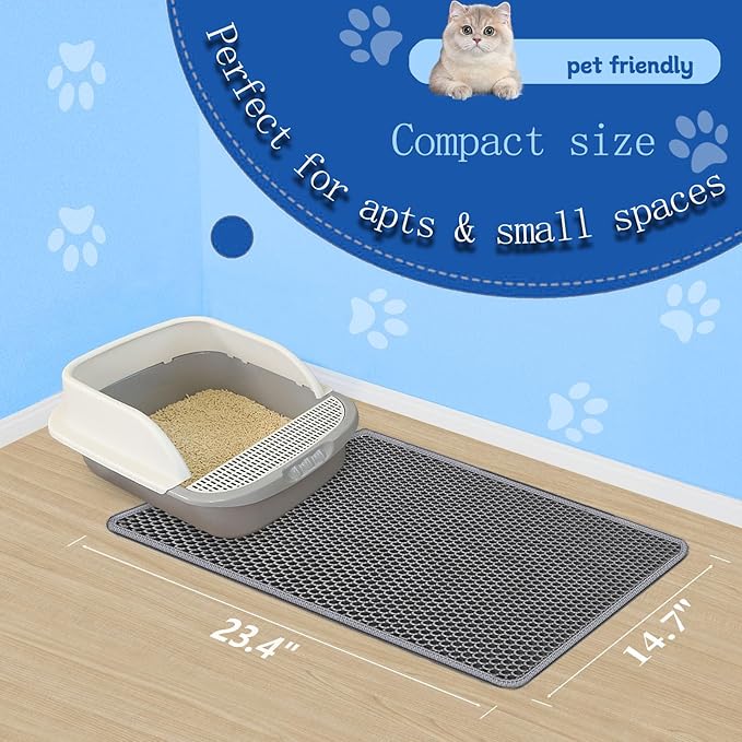 Double Layer Honeycomb Ultra Soft Cat Litter Mat - Image 5