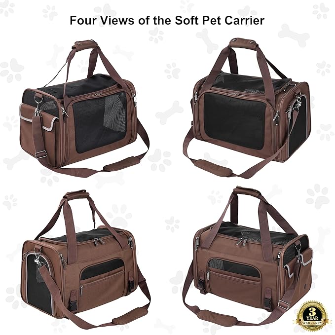 EliteField Deluxe Soft-Sided Pet Carrier, Travel Bag - Image 4