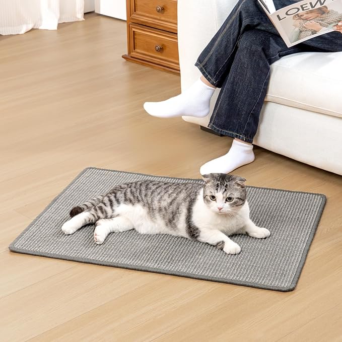 Conlun Cat Scratcher Mat, Natural Sisal Cat Scratch Pad - Image 9