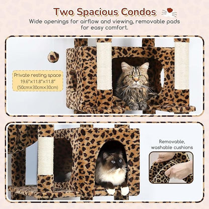 Globlazer Heavy Duty Cat Tree, 74inch Sturdy Cat Tower - Image 3