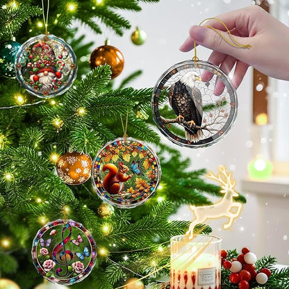 Stained Glass Eagle Christmas Ornaments, Christmas Hanging Ornament, Holiday - Image 4