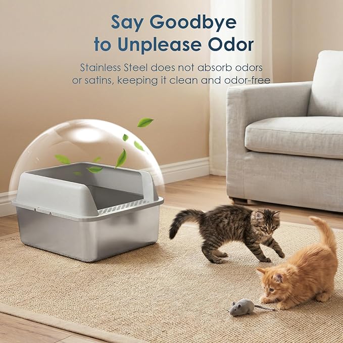 Suzzipaws Stainless Steel Litter Box - Image 7