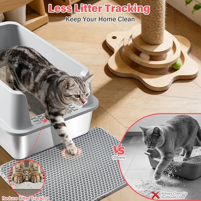 2PACK Stainless Steel Cat Litter Box - Image 4