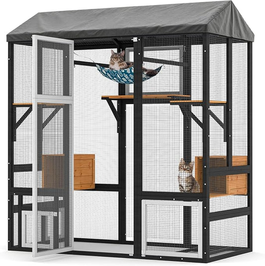 TIMHAKA Large Catio Outdoor Cat Enclosure by TIMHAKA
