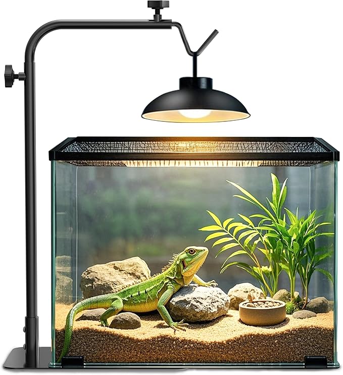 Reptile Heat Lamp Stand Adjustable 18"-32": Light Holder Fixture - Image 9