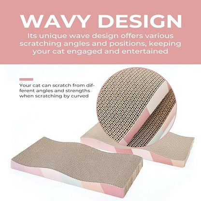 SIDAZON Cat Scratching Pads Cardboard Cat Scratchers - Image 3