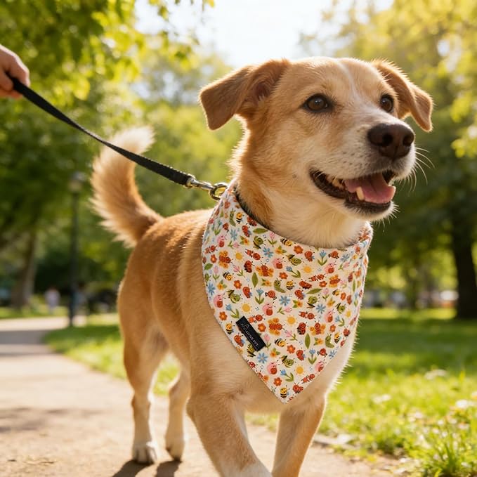 ARING PET Spring Summer Dog Bandanas, Cute Insects Bee Ant Snail Pet Bandana - Image 3