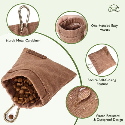 ETIAL Dog Treat Pouch, Portable Puppy Dog Training Treat Bag, Hand Free Dog - Image 2