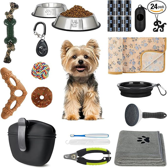 Puppy Supplies Starter Kit – Puppy Essentials and Dog Stuff Set by WILDOMS