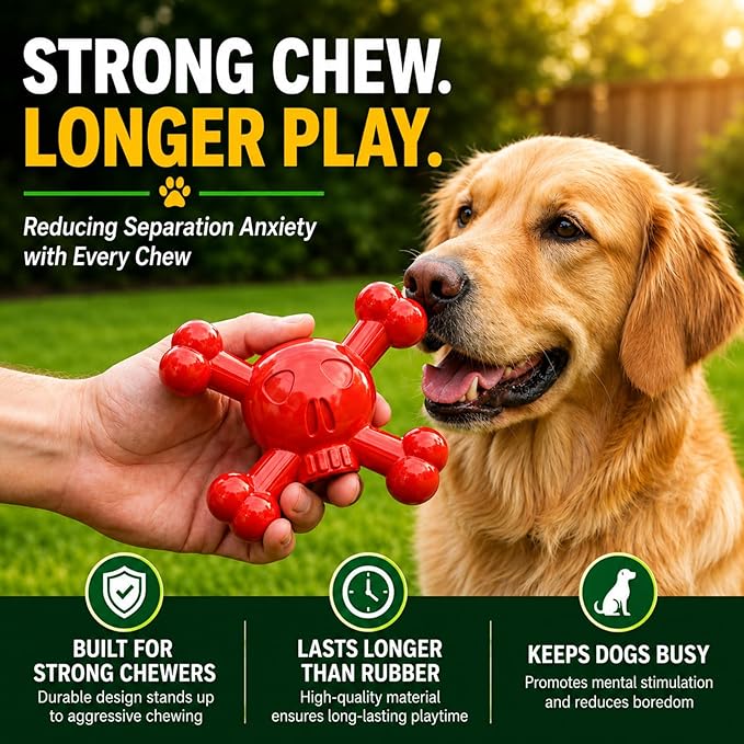 Dog Chew Toy for Small & Medium Dogs – Durable Nylon Dog Toy for Aggressive - Image 5