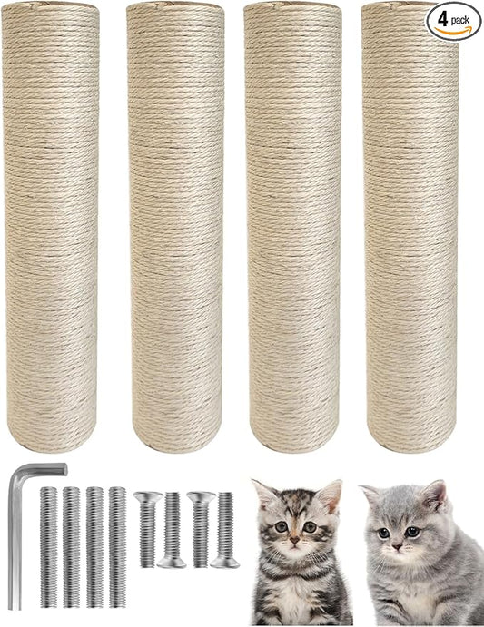 TIMHAKA Cat Scratching Post Replacement, Refill Sisal Rope Scratcher Posts by TIMHAKA