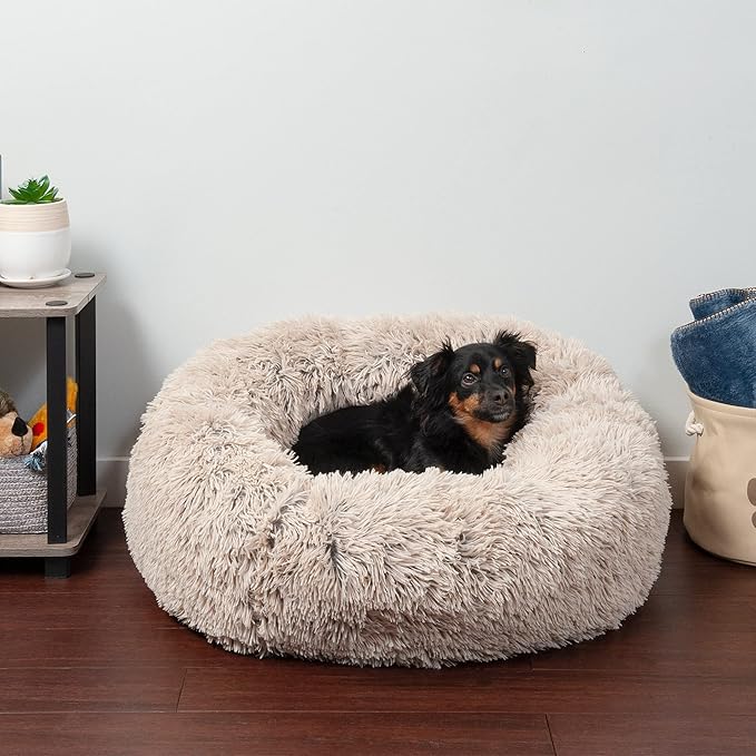 Furhaven 30" Round Calming Donut Dog Bed - Image 2