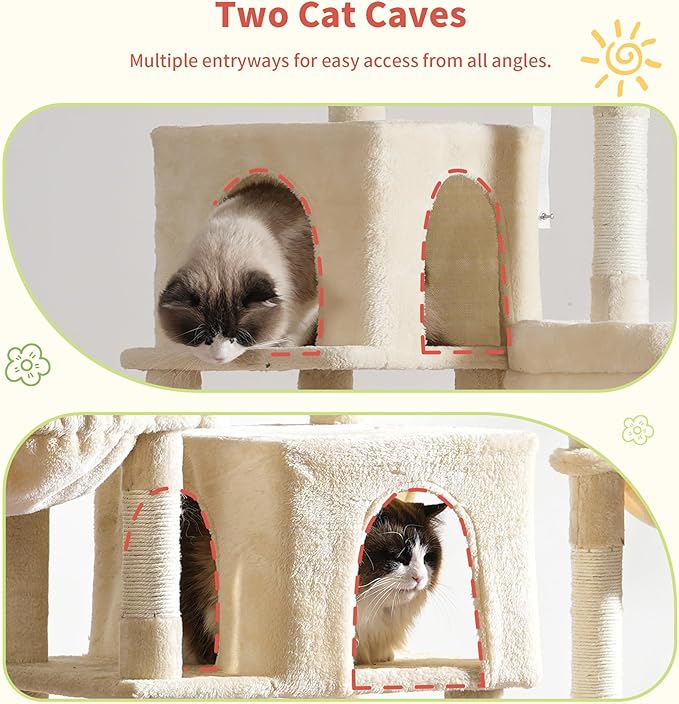 Hey-brother Cat Tree Tower, Scratching Posts - Image 5