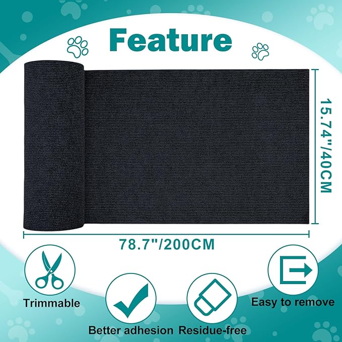 ENONCI 78.7"x15.8" Large Couch Protector from Cat Claws, Anti Scratch Furniture - Image 7