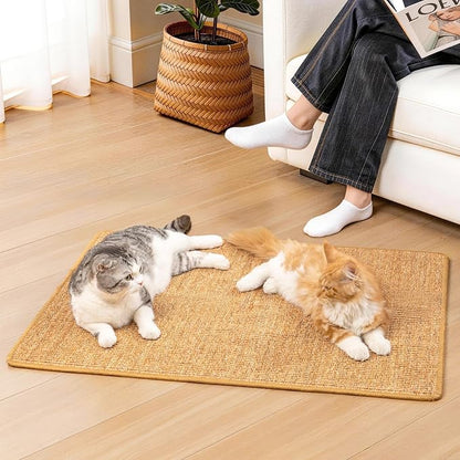Conlun Extra Large Cat Scratcher Mat, Natural Sisal Cat Scratching Pad - Image 9