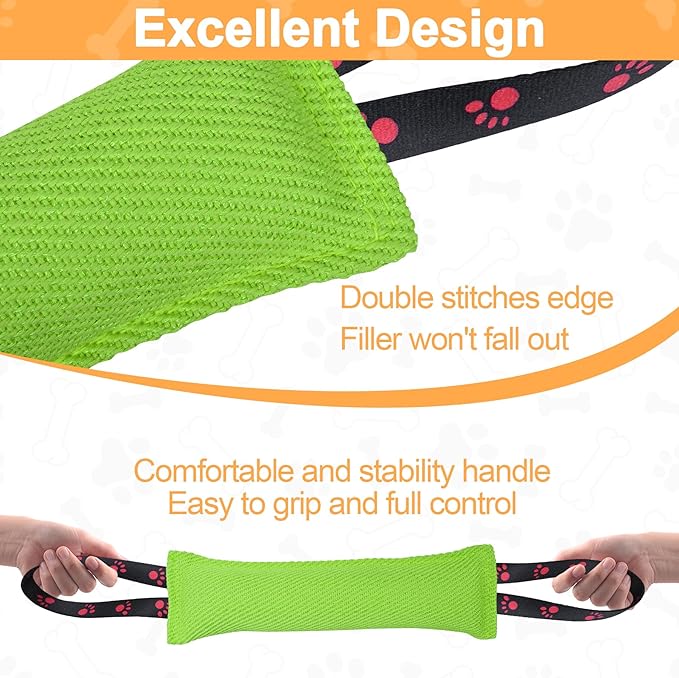 ToLanbbt Dog Tug Toy Bite Jute Pillow Pull Toy - Image 4