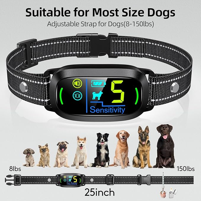 FAFAFROG Dog Bark Collar, Rechargeable Smart Collar, Anti Barking Training - Image 5