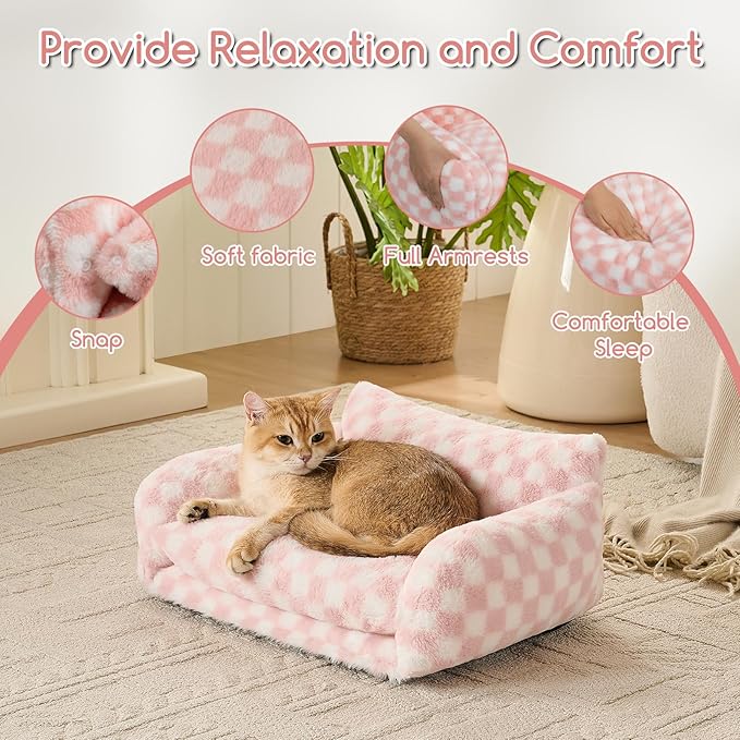 Hollypet Cat Bed Fluffy Plush Multifunctional Double-Layer Machine Washable - Image 6